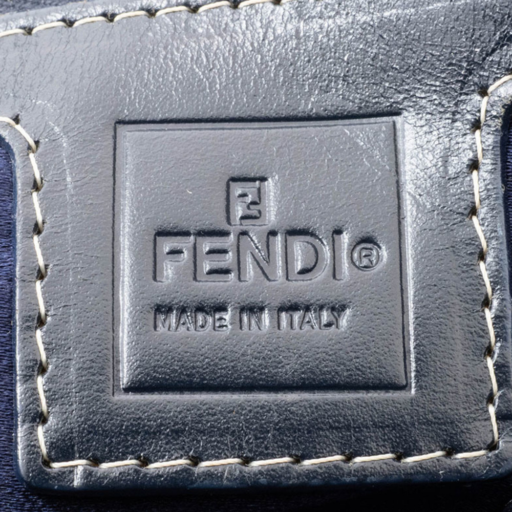 FENDI Cream Canvas Zucca Shoulder Bag - Picture 8 of 16